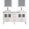 Cambridge Plumbing Complete 63" Vanity Set with Brushed Nickel Plumbing 8119WF-BN